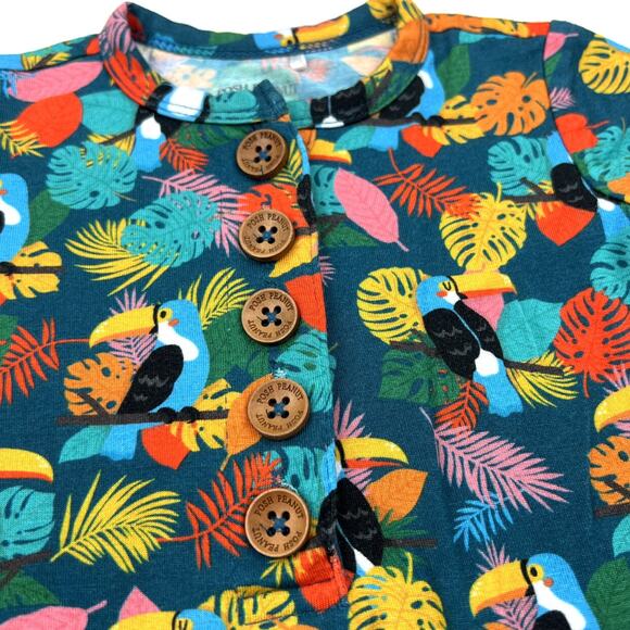 Posh Peanut Rio Henley Short Sleeved Romper - Picture 3 of 5